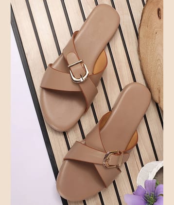 Aroom Tan Women's Flats