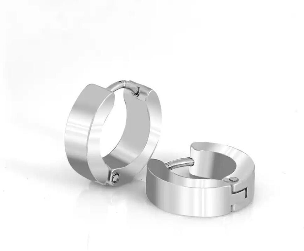 Fashion Multy Jewellery Valentine Single Platinum Golden Plug Hoops Ear Stud