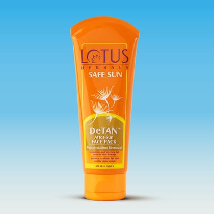 Lotus Herbals Safe Sun Detan After-Sun Face Pack, 100 gm