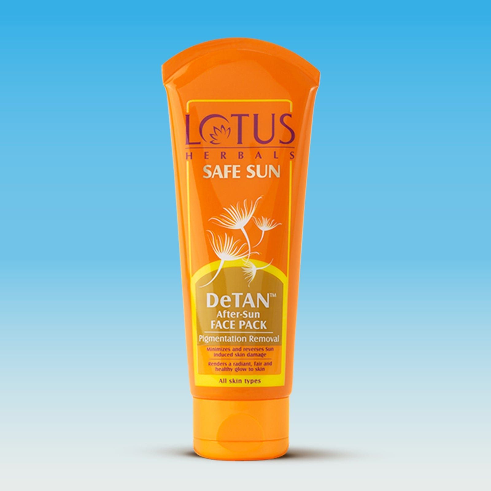 Lotus Herbals Safe Sun Detan After-Sun Face Pack, 100 gm