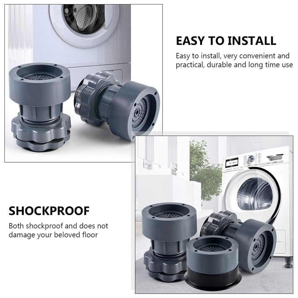 Adjustable Furniture Risers, Non-Slip Furniture Lifts with Threaded Bolt, Heighten Furniture to Prevent Moisture and Mildew for Tables, Chairs, Desks, Sofas, Beds pack of 4