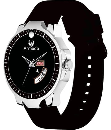 Armado Black Silicon Analog Men's Watch