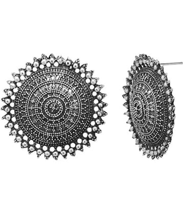 Sunhari Jewels - Silver Stud Earrings ( Pack of 1 )