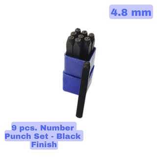 Number Punch Set 3/16 - (4.8 mm) Hardened Steel/Metal Die Jewelers with Case