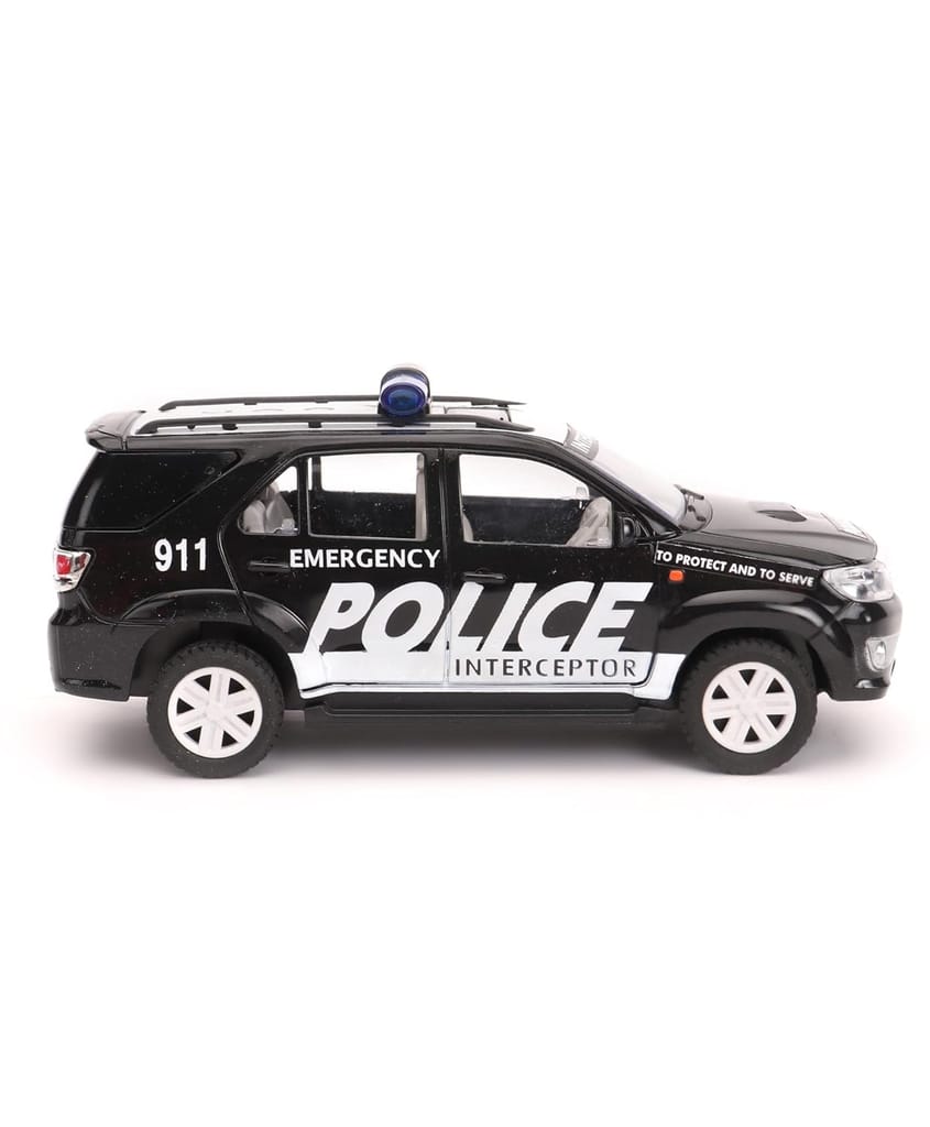 Toys Plastic Police Interceptor Fortune Pull Back Car, Number Of Pieces: 1, Black, Kid