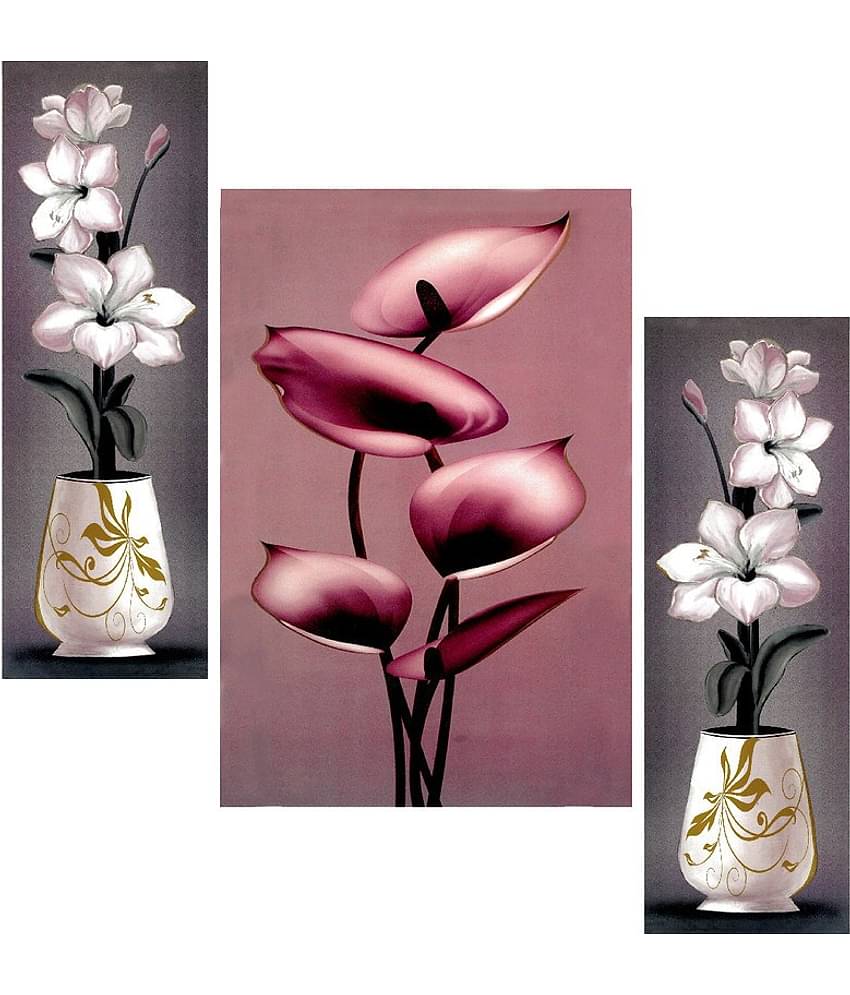 SNDArt - Flower Pots Wall Painting For Living Room Gift Items 12 x 18 inch