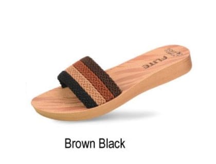 Flite PUL105 Brown Black L No 8 Ladies Slides