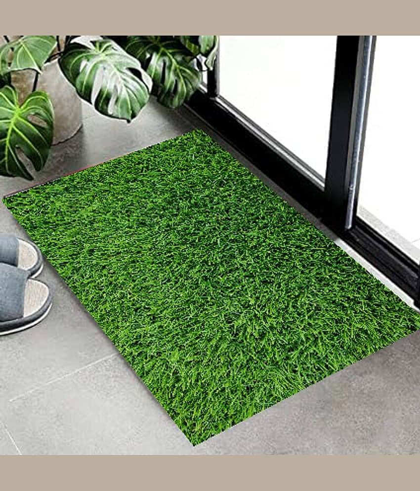 Revexo - Anti-skid Plastic Door Mat ( 40 X 60 cm ) Single - Green