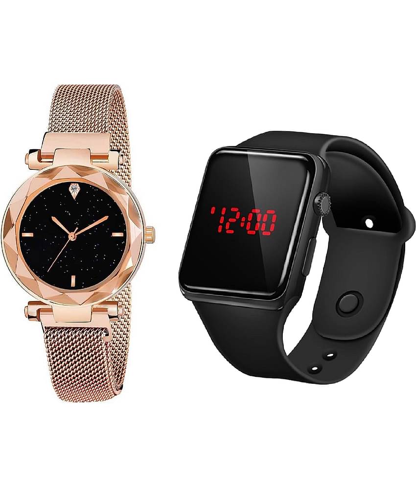 Cosmic - Rose Gold Metal Analog-Digital Womens Watch
