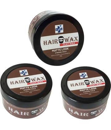 Dr Kleenz Clay Hair Wax, Matte Look Strong Hold Wax 150 g Pack of 3