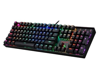 (Refurbished) Redragon Mitra K551 - 104 Wired Mechanical Keyboard RGB Black (Blue Switch)