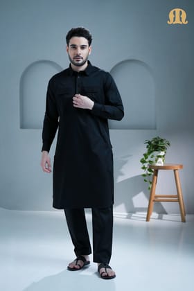 Tunban Pathani Black for Men-S