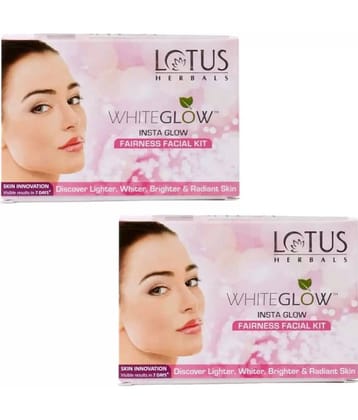 Lotus Herbals Whiteglow InstaGlow Brightening Single Facial Kit (40 g)( Pack of 2 )