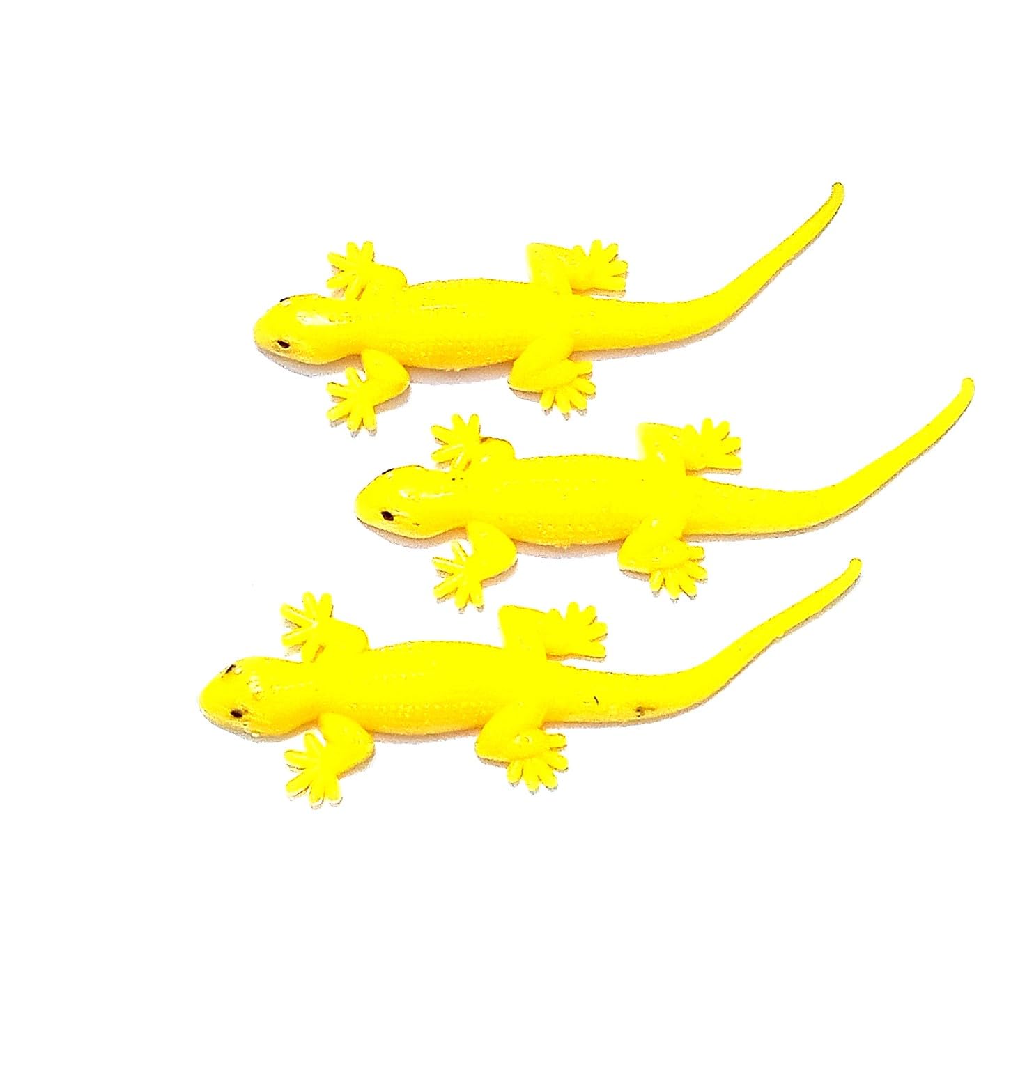 Nawani 3 Pcs Real Chipkali Looking Toys Fake Lizard, Prank Trick Toys, Size - 4/12 cm