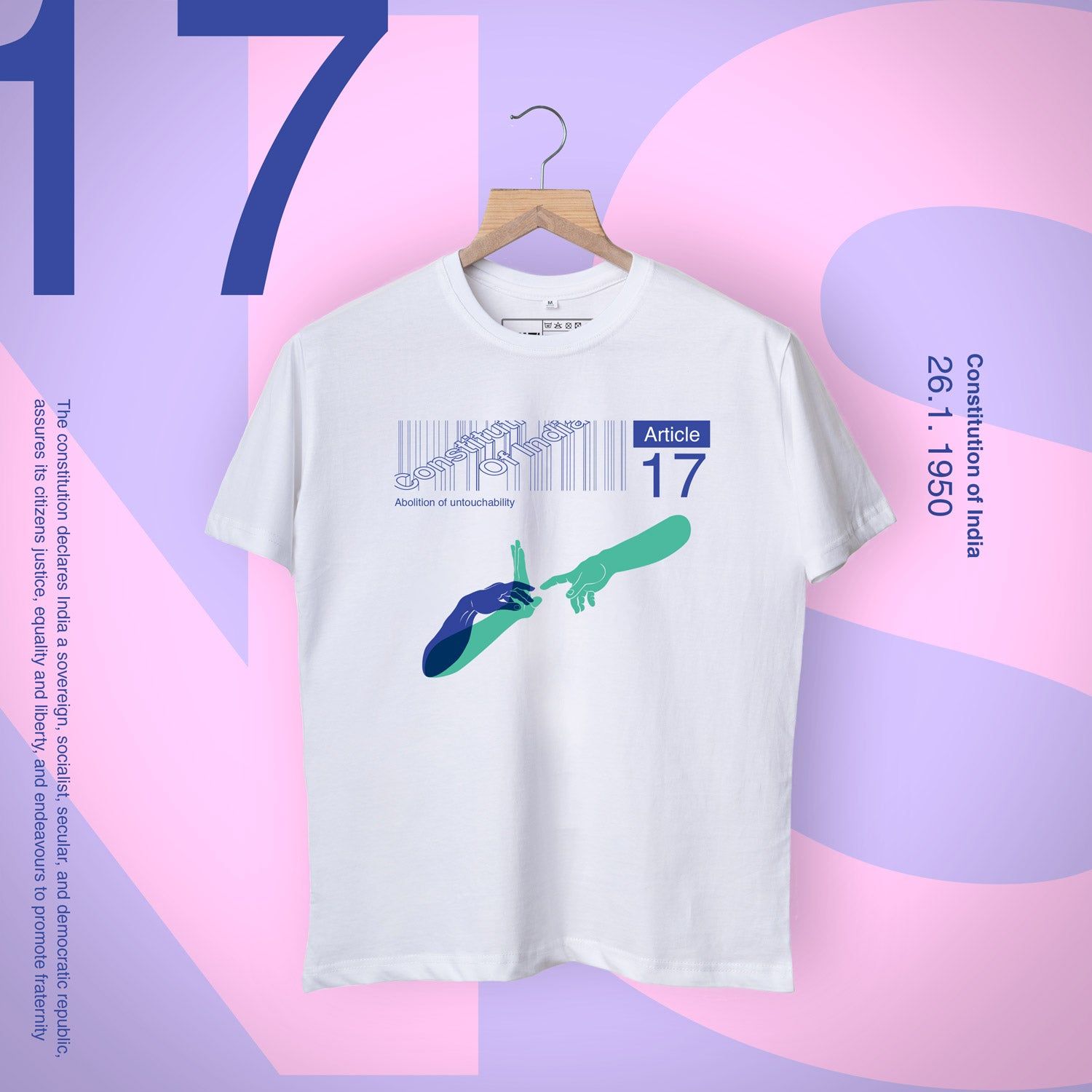 Constitution of India 'The Creation Of Justice' Shirt-S