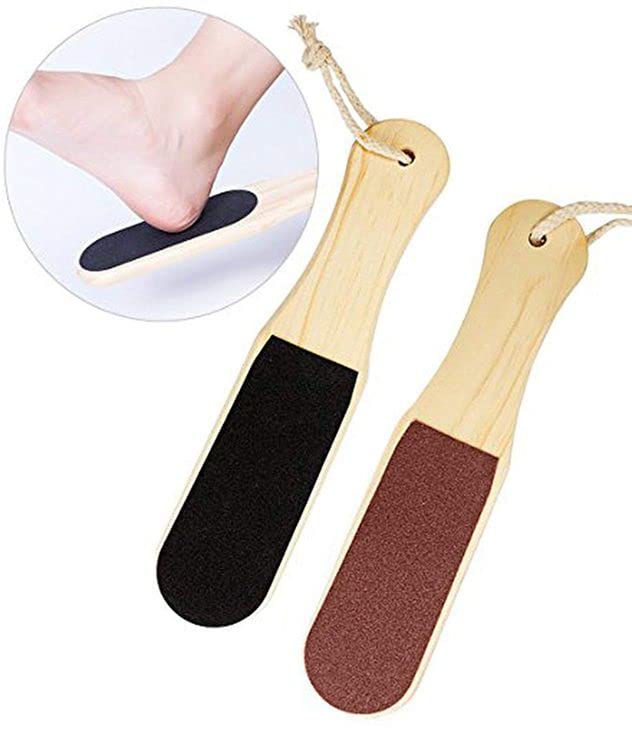 Elecsera Foot Scrubber Pedicure Tool Wooden Handel Men And Women PACK OF 2 PCS - Body Care - Loofah and Other Tools | Buy online on ZillyBuy