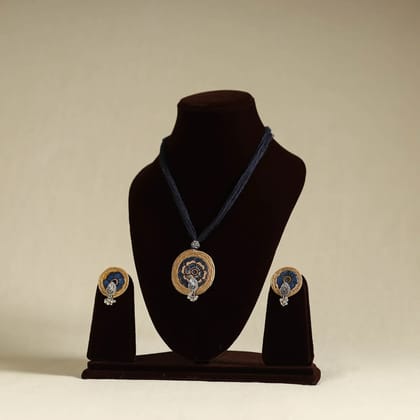 Multicolor - Handmade GS Jute Fabart Necklace Set 13