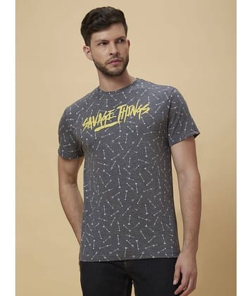 Globus - Black Cotton Regular Fit Men's T-Shirt ( Pack of 1 )