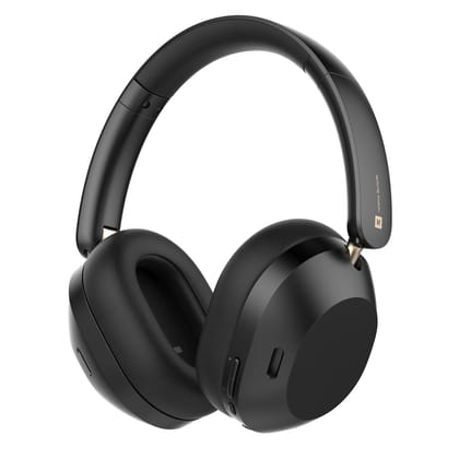 realme TechLife Studio H1 Over The Ear Over Ear Wireless Headphone with 70Hours Playtime 360 Spatial Audio, 40mm Drivers, 80ms Superlow Latency, 43 dB Adaptive ANC-Black realme TechLife Studio H1 Over The Ear Over Ear Wireless Headphone with 70Hours Play