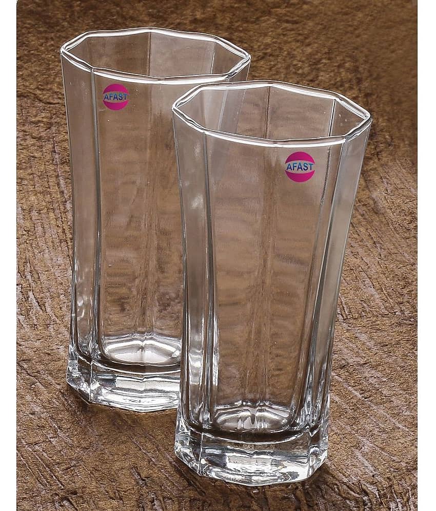 1st Time A-358 Glass Glasses 400 ml ( Pack of 2 )