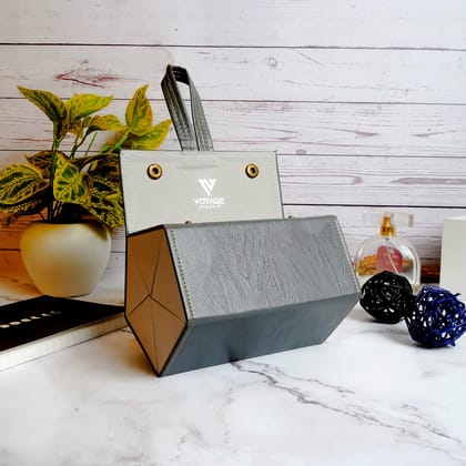Voyage Grey Sunglasses or Eyeglasses 5 Compartment Storage Box