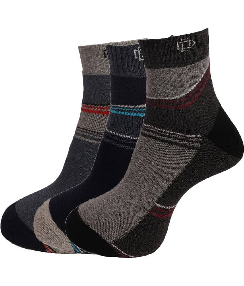 Dollar Socks Cotton Casual Ankle Length Socks Pack of 3