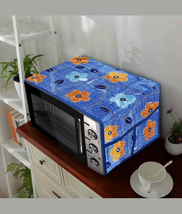 E-Retailer Single Polyester Blue Microwave Oven Cover - 26-28L