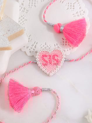 Bulk Sister Rakhi - Neon Pink 2024-Pack of 10