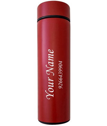 kk crosi Temperature Bottle Red Steel Water Bottle 500 mL ( Set of 1 )