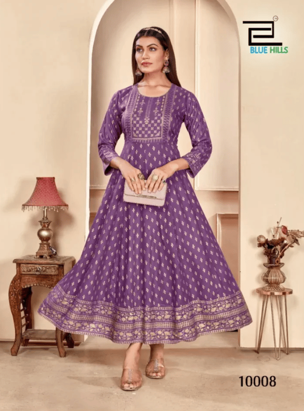 Shimmer Bluehills Anarkali Kurtis
