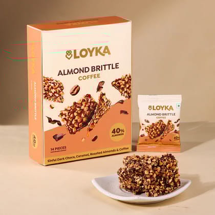 Loyka Coffee Almond Brittle (200g) | Crunchy Roasted Almonds & Coffee | Premium Gift Loyka Coffee Almond Brittle (200g) | Crunchy Roasted Almonds & Coffee | Premium Gift
