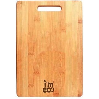 IMECO Bamboo Chopping Board, Durable Multipurpose Chopping Board for Kitchen, Ideal for Fruits Vegetable Cheese (33 x 23