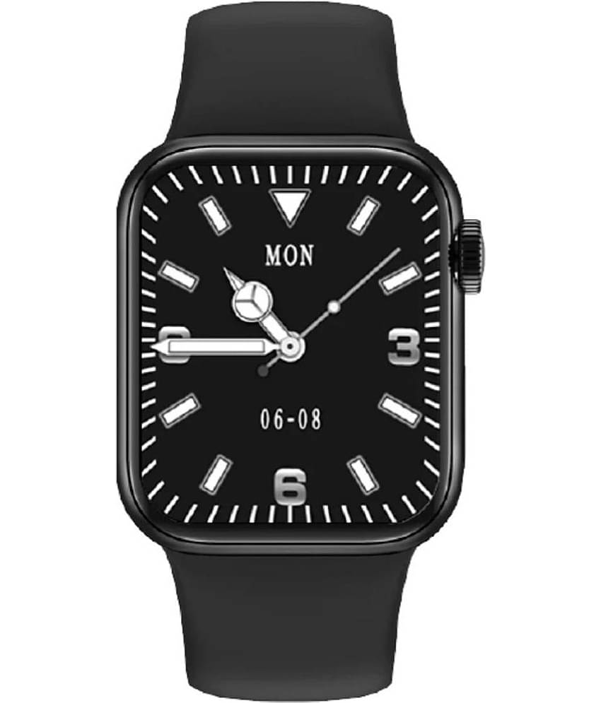 VEhop BT Calling, HD Display, Fitness Tracking Black Smart Watch