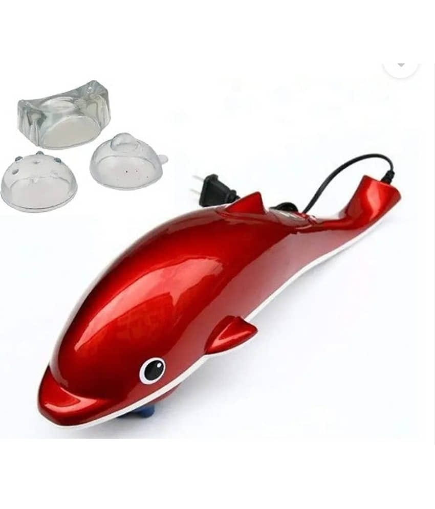 xwipe Dolphin Massager Infrared Massager Dolphin Electric Vibrating Cervical | Back Leg Full-body Single Head Massage Hammer For Mem and Women