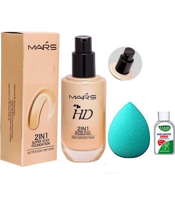 Adbeni Combo-  Foundation With Beauty Blender, (GC1382) Makeup Kit Pack of 3 125