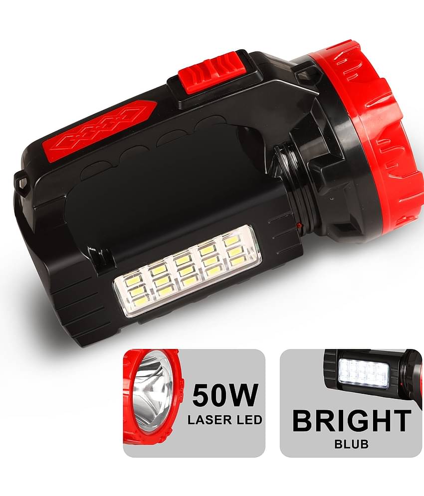 Kadio - 50W Rechargeable Flashlight Torch ( Pack of 1 )