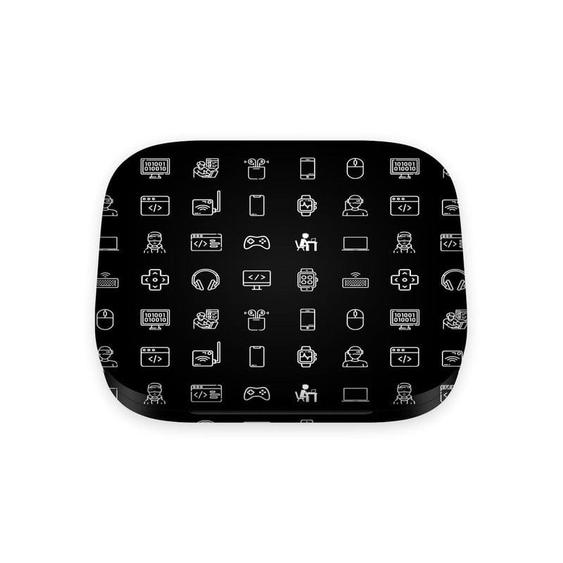 OnePlus Buds 3 Tech Icons Black Skin