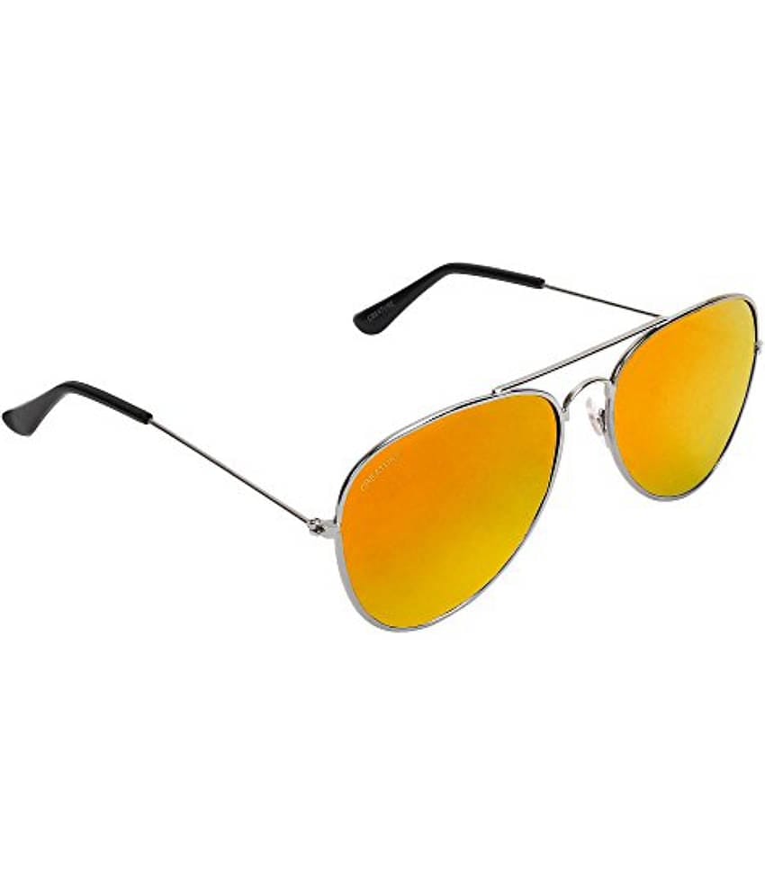 Creature - Silver Oval Sunglasses ( Pack of 1 )