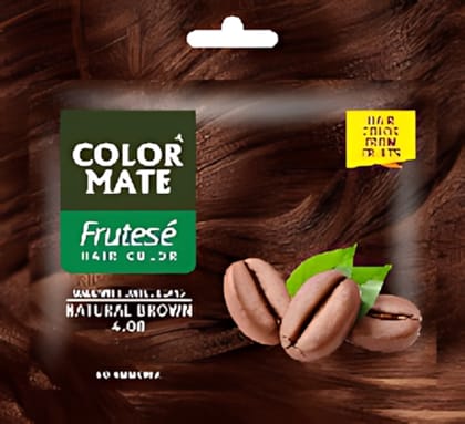 COLOR MATE HAIR COLOR CREAM FRUTESES-40ML NATURAL BROWN COLOR MATE HAIR COLOR CREAM FRUTESES-40ML NATURAL BROWN