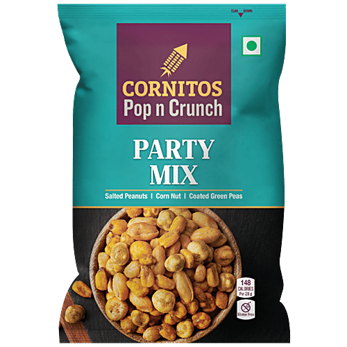 Cornitos Pop N Crunch - Nut Mixture Party Mix, Spicy, Teatime Snack, 26 g