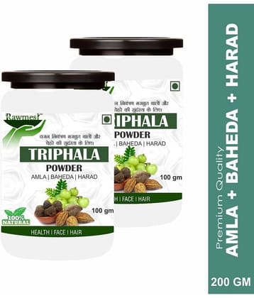 Rawmest Triphala Amla, Harad, Baheda For Face Powder 200 Gm Pack of 2