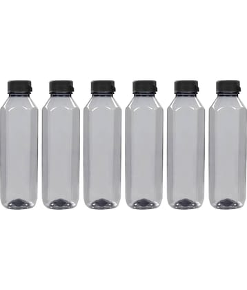 PearlPet Topaz-1000ML-GREEN-6PCS Green Plastic Water Bottle 1000 mL ( Set of 6 )