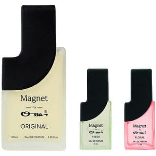 Ossa Magnet Original 100ml, Fresh 15ml And Floral 15ml EDP Long Lasting Perfume Combo For Men And Women (Pack Of 3) Ossa Magnet Original 100ml, Fresh 15ml And Floral 15ml EDP Long Lasting Perfume Combo For Men And Women (Pack Of 3)