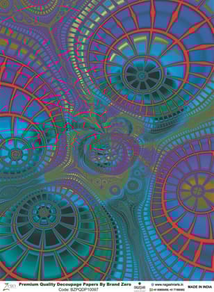 Brand Zero Premium Quality Decoupage Paper Pack of Two - Design Code: BZPQDP10097