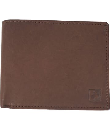 CIMONI Brown 100% Leather Men's Two Fold Wallet ( Pack of 1 )