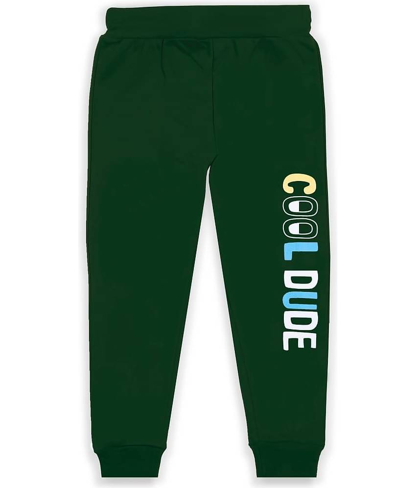 J&JP Pack of 1 Boys Cotton Blend Trackpant ( Olive Green )