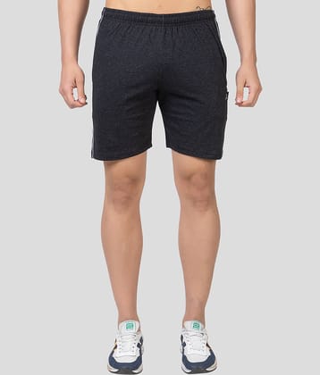 Zeffit - Black Cotton Blend Men's Shorts ( Pack of 1 )