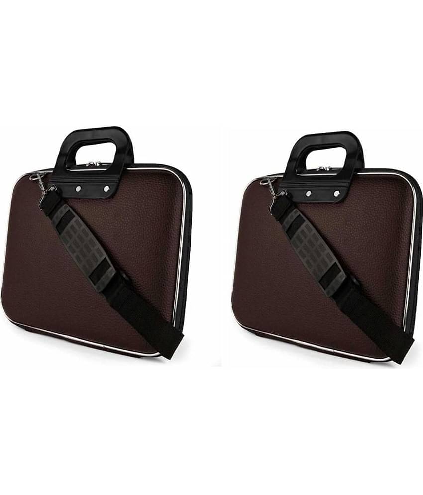 Apnav - Brown Leather Office Bag