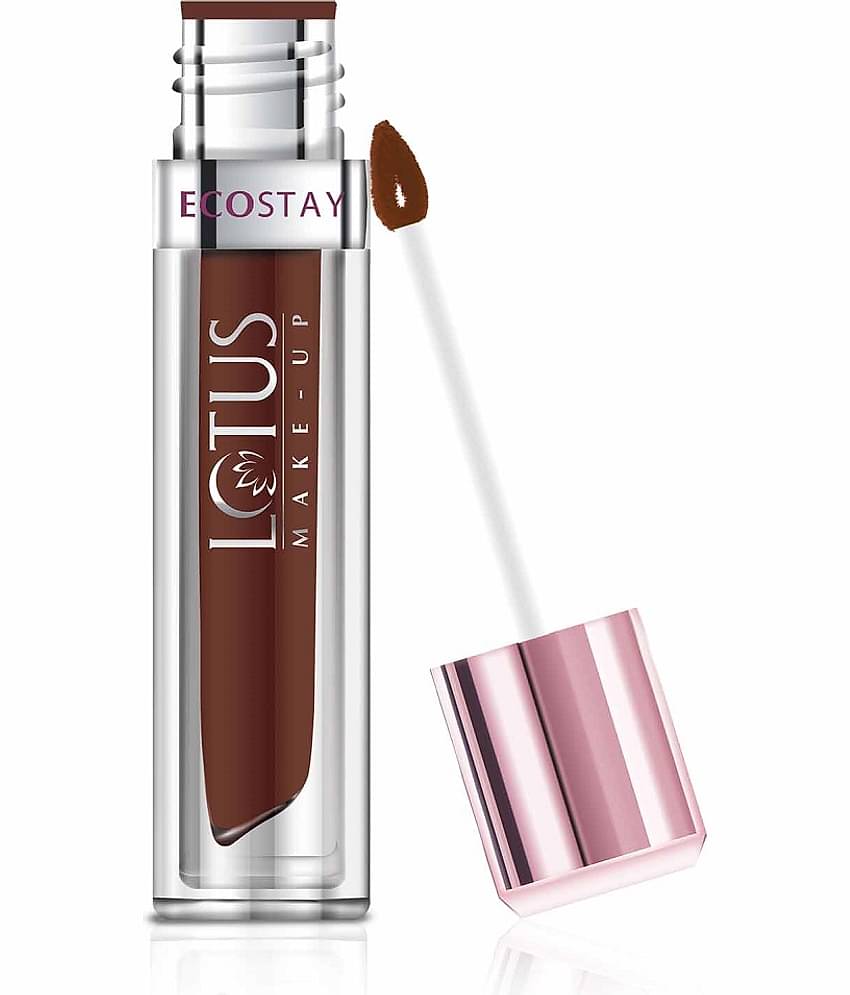 Lotus Make,Up Ecostay Matte Lip Lacquer Rustic Brown EL19. 4g