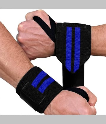 Wrist Supporter Band for Men & Women with Thumb Loop Straps for Gym Workout, Push-ups, Pull-ups, Strength Training Exercise, Pack of 1